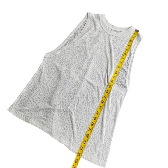 Lululemon All Yours Boyfriend Tank, Veil, City Camo Burnout White - Picture 3 of 7